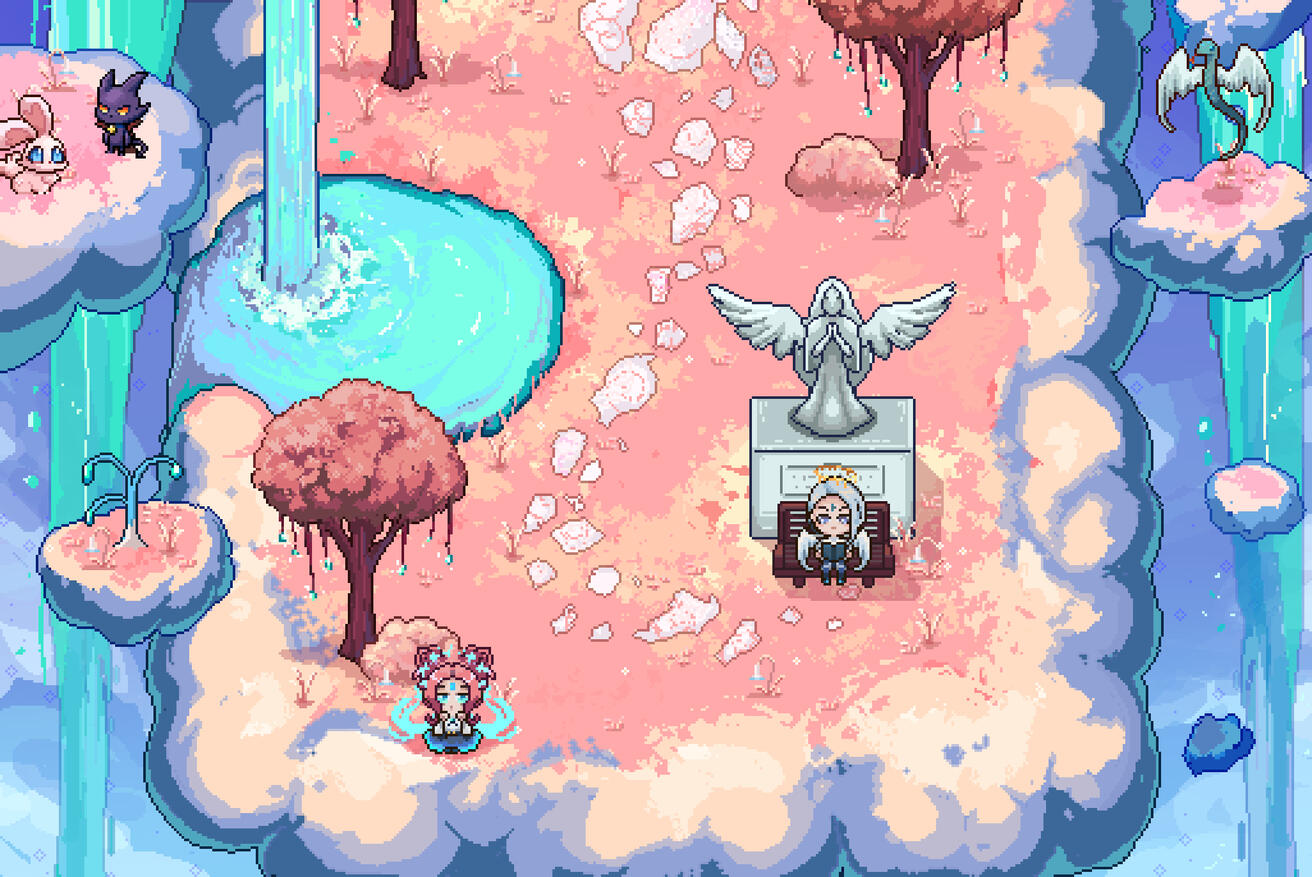 Scene composed from scratch